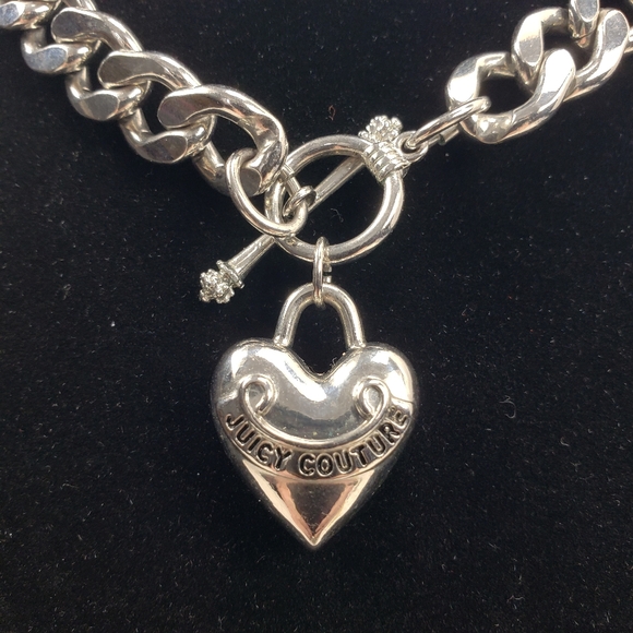 Juicy Couture Silver Chunky Charm Necklace - Picture 3 of 7